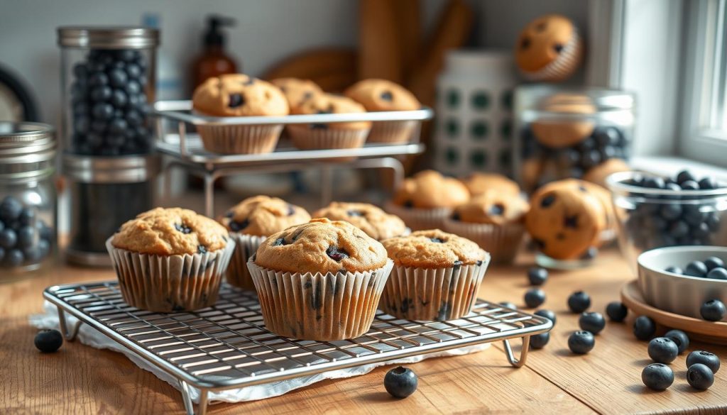 Almond Flour Blueberry Muffins Storage