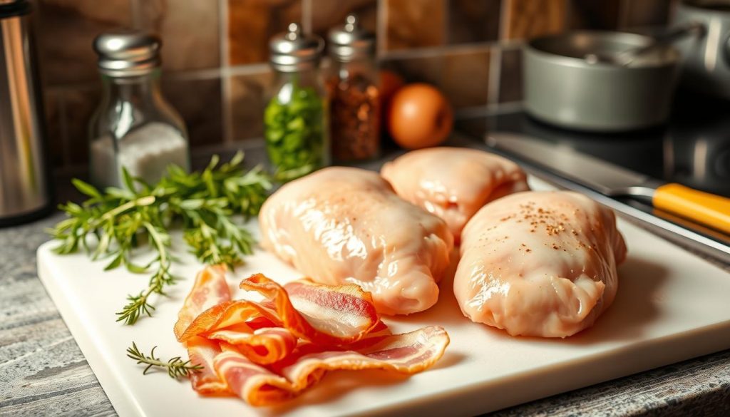 Bacon Wrapped Chicken Thighs Preparation