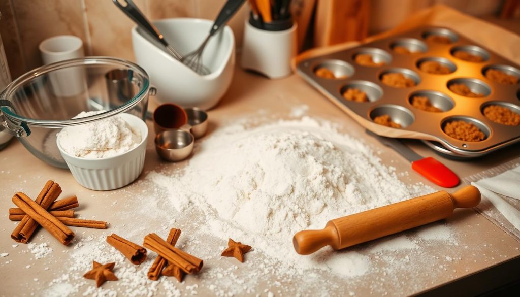 Baking Tools for Cinnamon Streusel Muffins