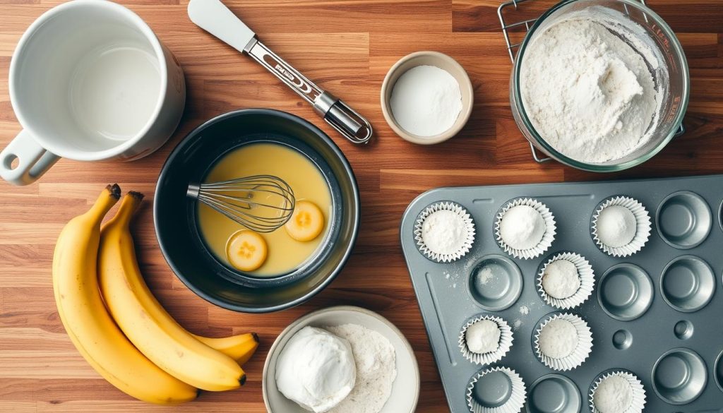 Baking Tools for Mini Banana Muffins