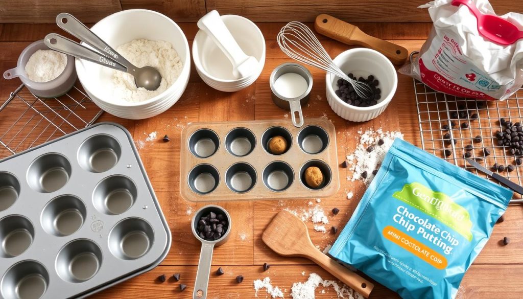 Baking Tools for Mini Chocolate Chip Muffins