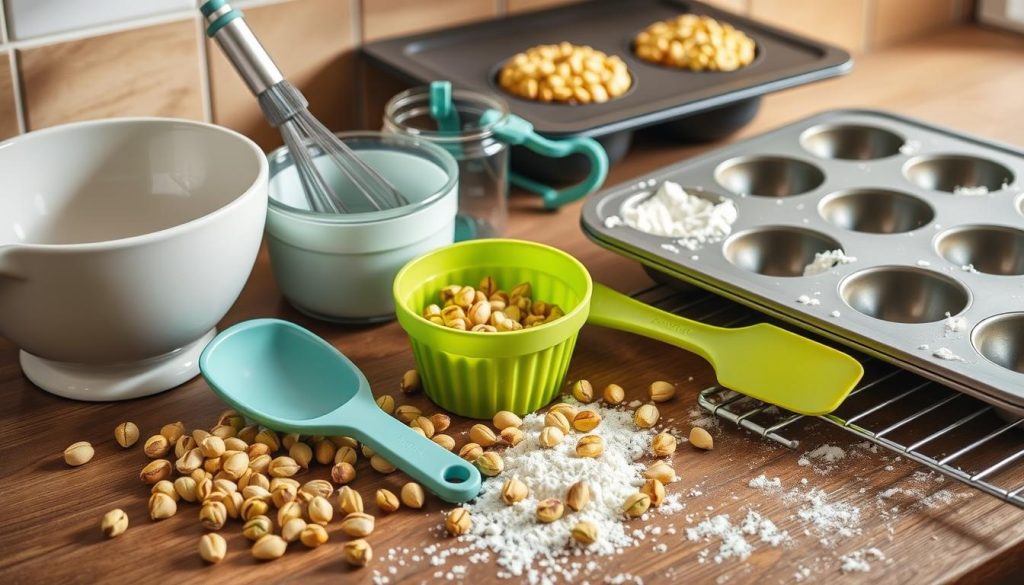 Baking Tools for Pistachio Muffins