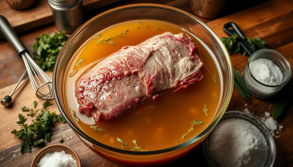 Beef Brisket Brining Process