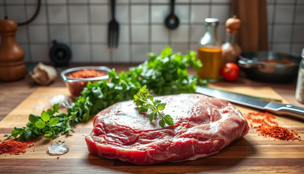 Beef Brisket Flat Preparation