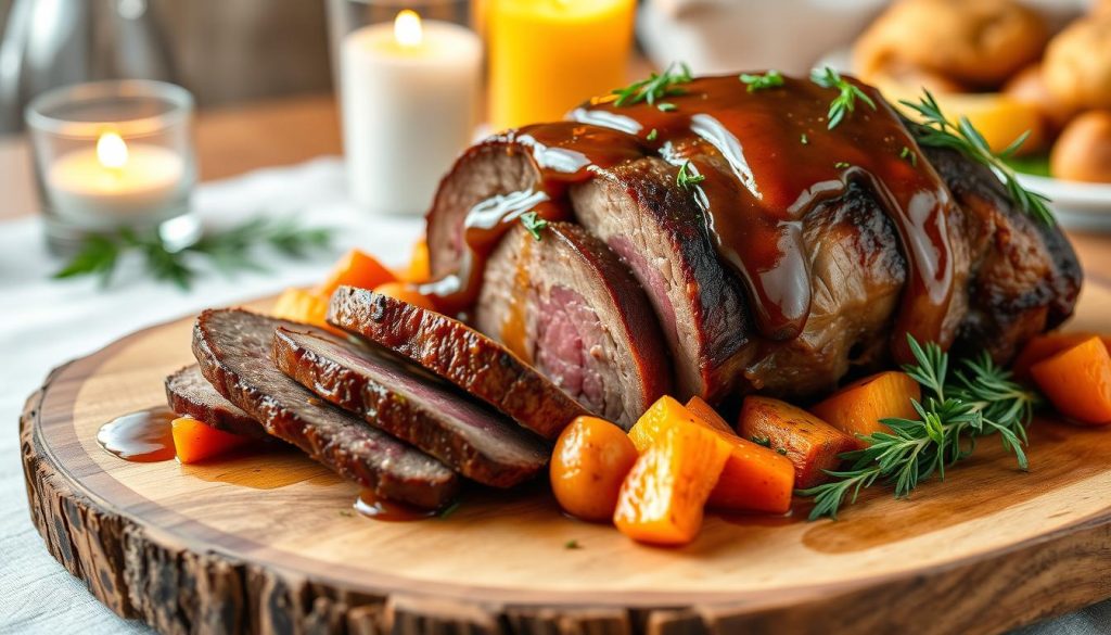 Beef Chuck Roast Serving Presentation