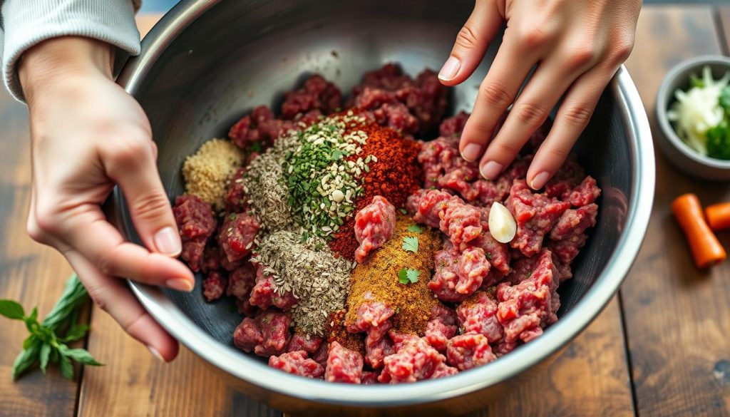 Beef Italian Sausage Mixing Technique