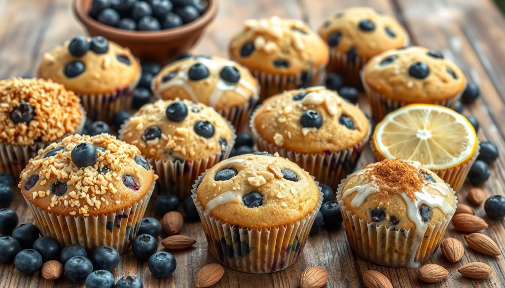 Blueberry Almond Flour Muffins Variations