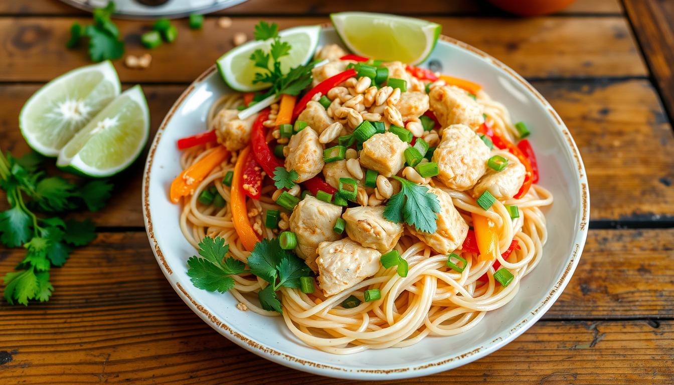 Chicken Pad Thai - Garnish & Glaze recipe