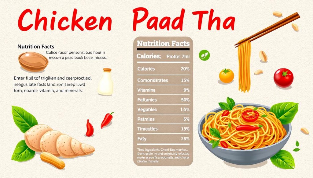 Chicken Pad Thai nutrition facts