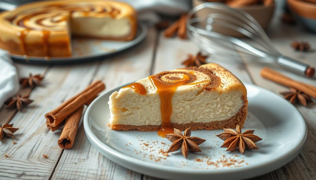 Cinnamon Roll Cheesecake Serving Tips