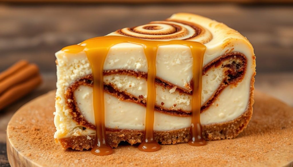 Cinnamon Roll Cheesecake Swirls