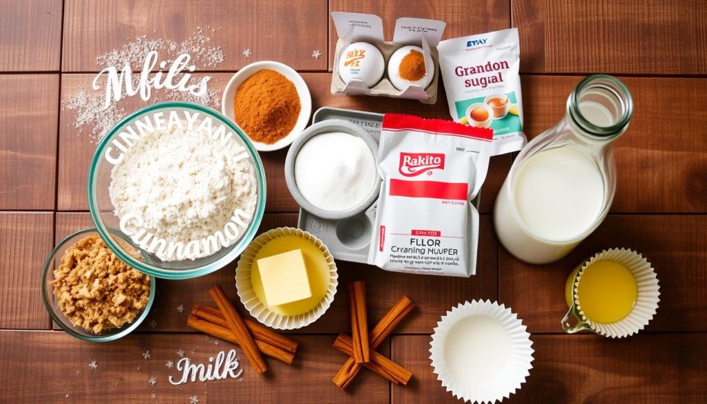 Cinnamon Streusel Muffin Ingredients