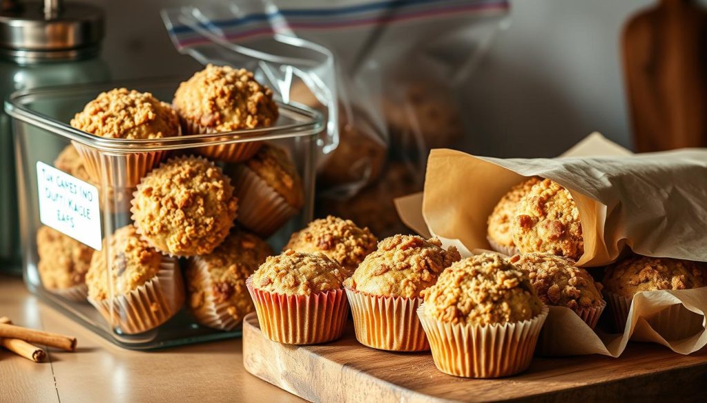 Cinnamon Streusel Muffin Storage