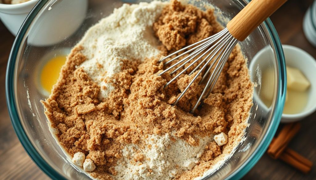 Cinnamon Streusel Topping Preparation