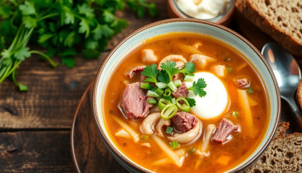 Corned Beef and Cabbage Soup Garnish