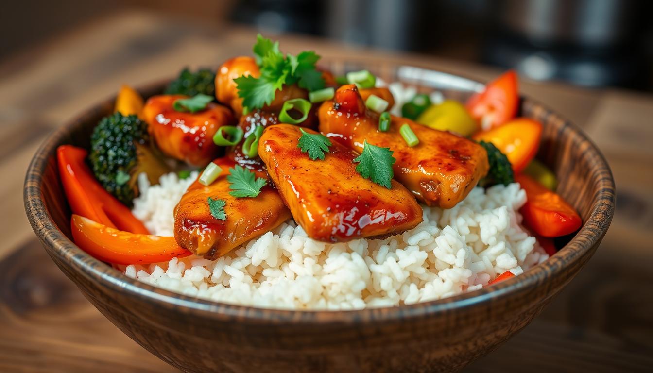 Hot Honey Chicken Bowls recipe