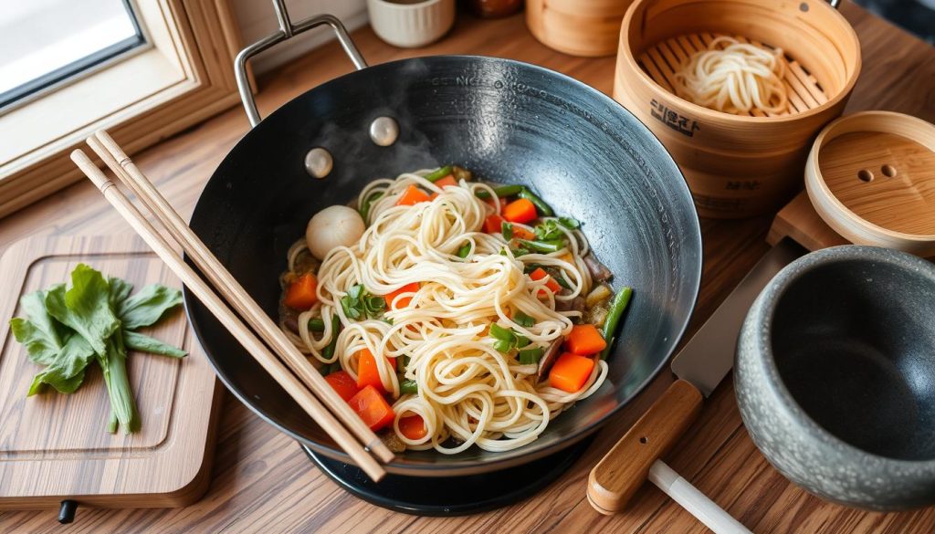 Japchae cooking tools