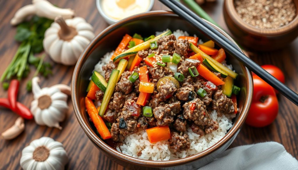 Korean Ground Beef Bowl