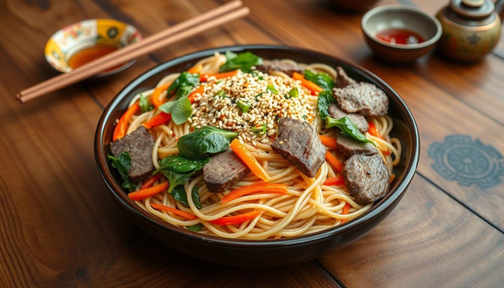 Korean stir-fried noodles