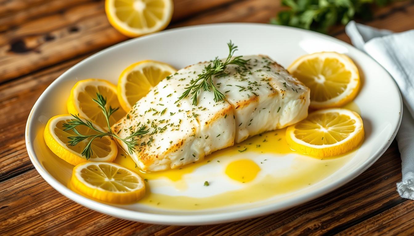 Lemon Butter Baked Cod