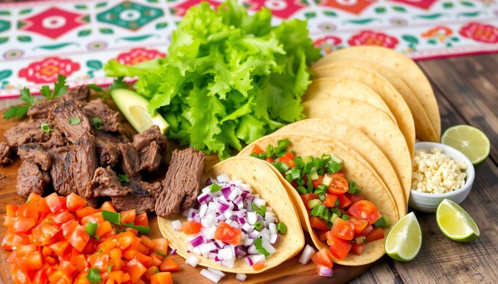 Mexican Beef Tacos Assembly