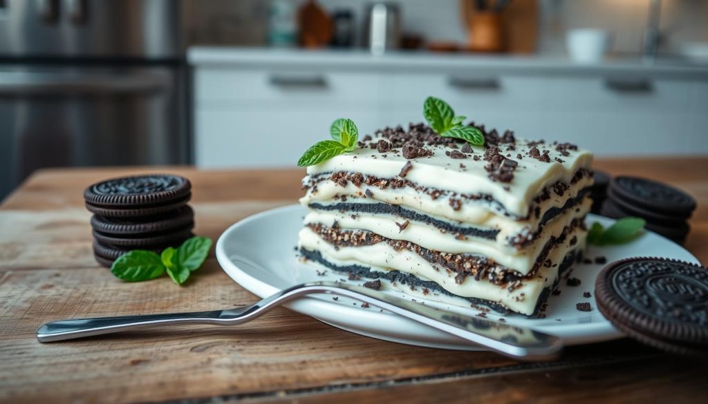 Oreo dessert presentation