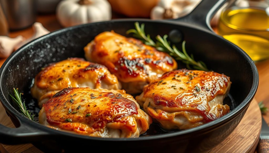 Pan Seared Chicken Thighs Cooking Technique