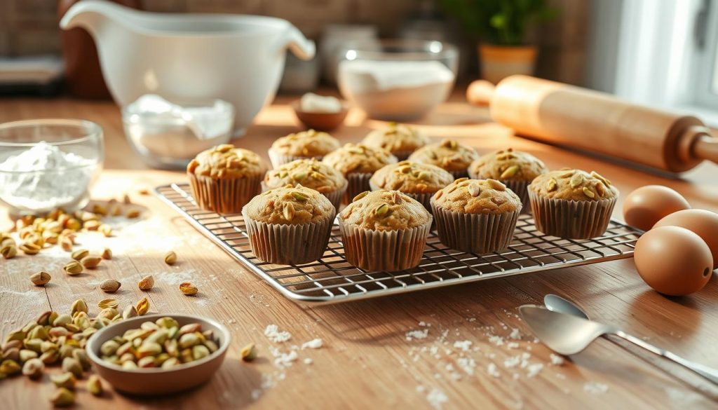 Pistachio Muffin Baking Techniques