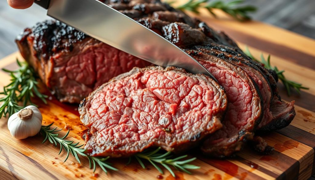 Slicing Beef Chuck Eye Roast