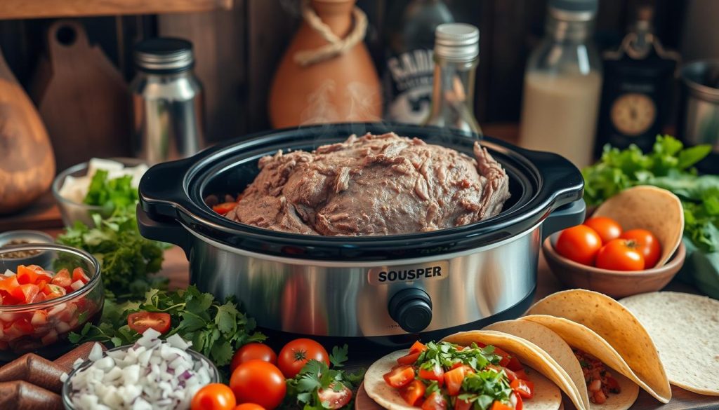 Slow Cooking Beef for Tacos