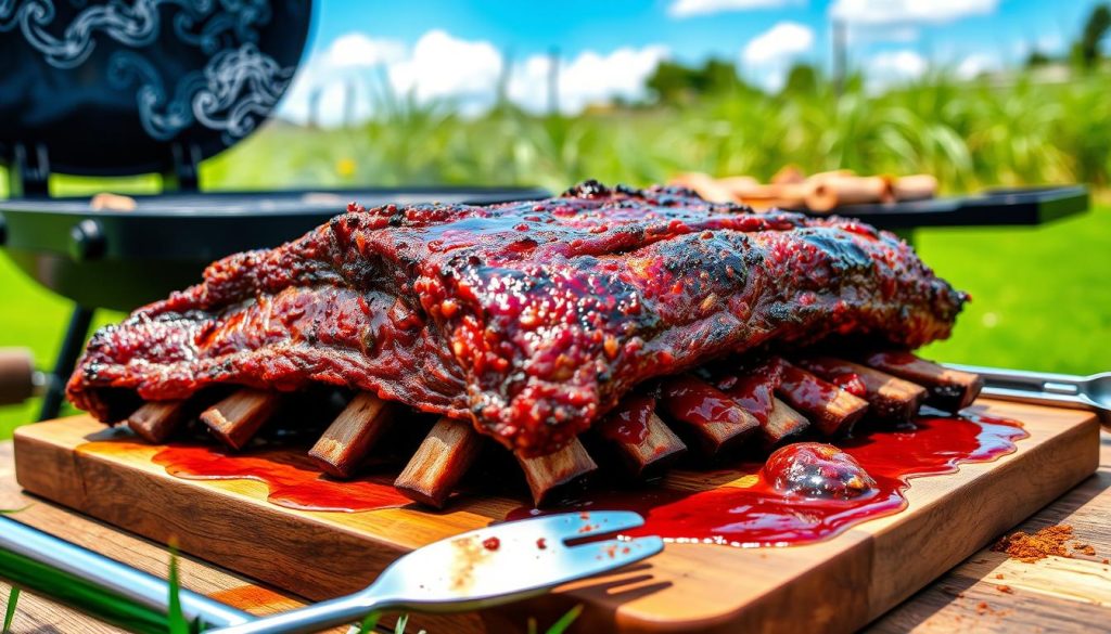 Smoked Beef Back Ribs Cooking Process