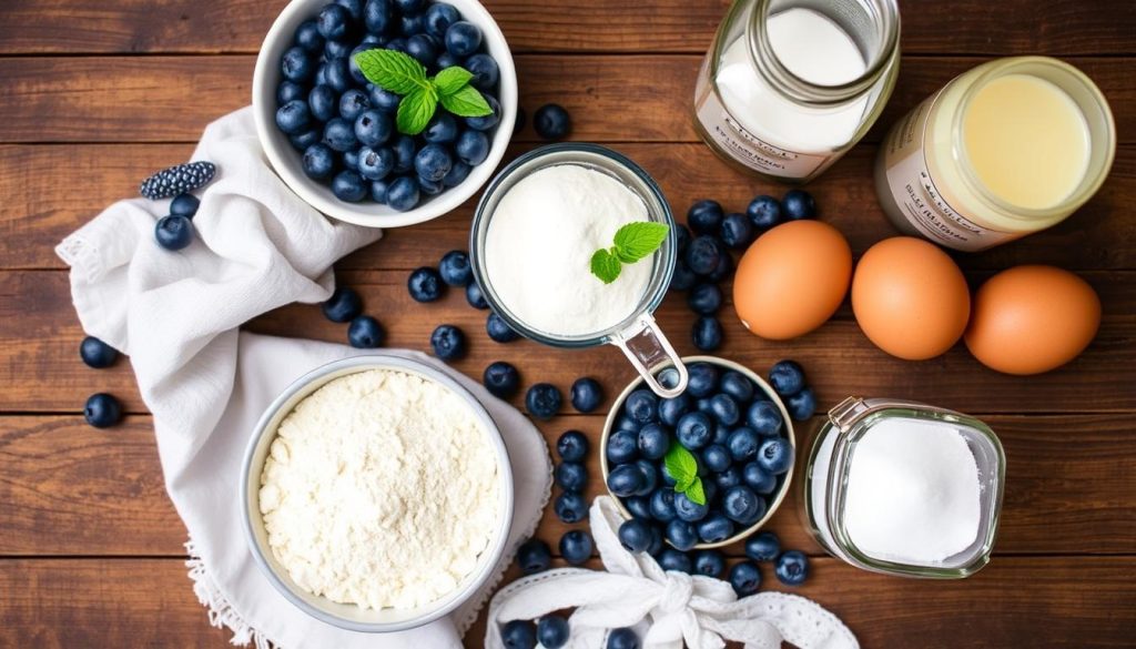 Sourdough Blueberry Muffin Ingredients