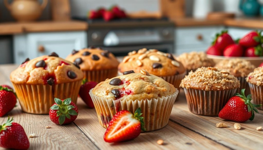 Strawberry Muffin Variations