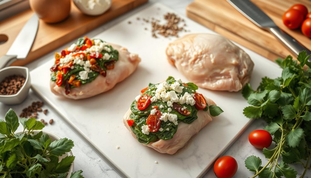 Stuffed Chicken Thighs Preparation