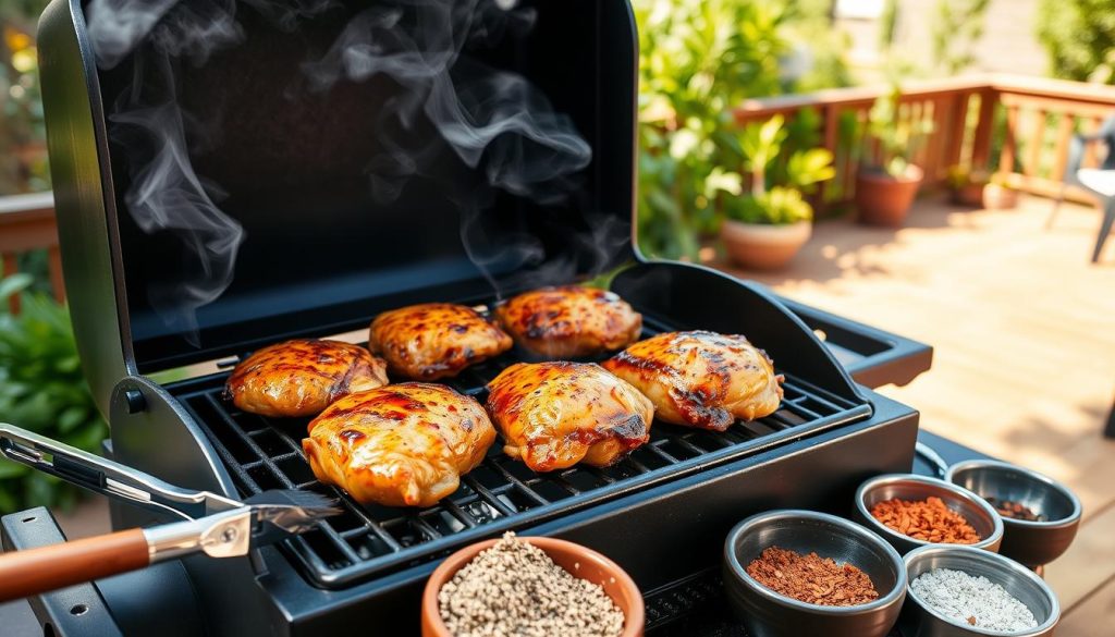 Traeger Smoked Chicken Thighs Preparation