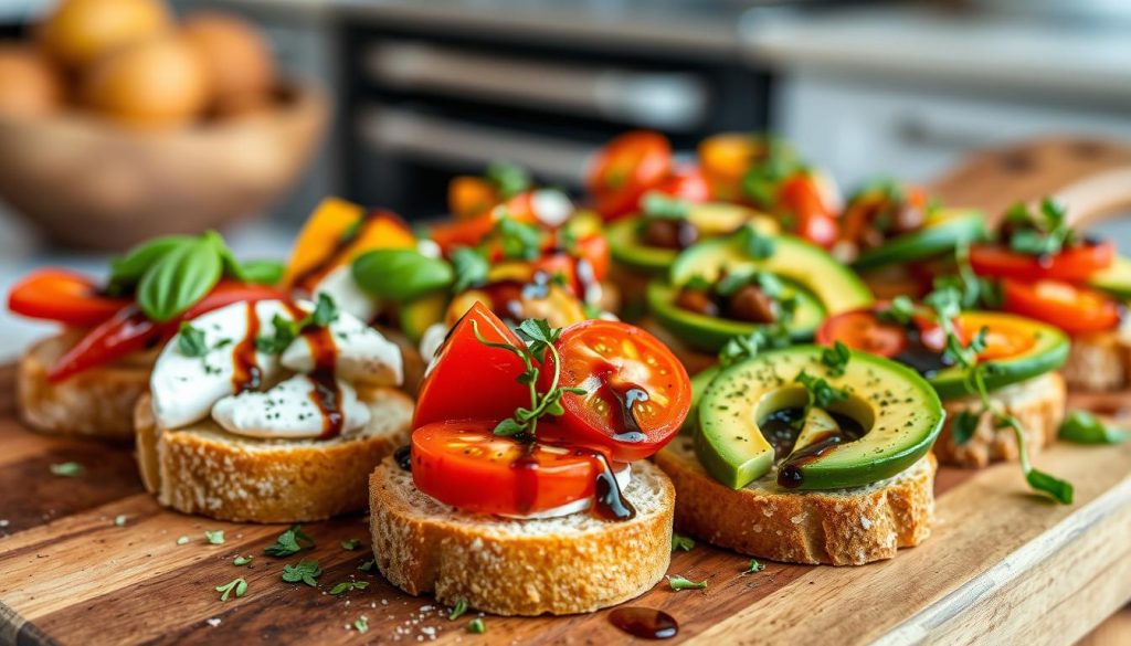 Vegetarian crostini options