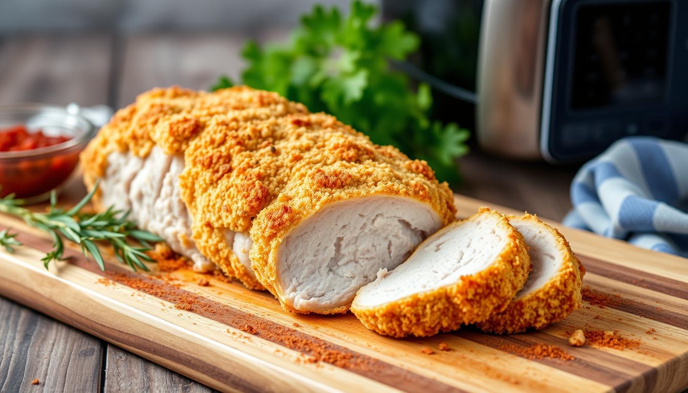 air fryer breaded pork tenderloin carnivore recipe