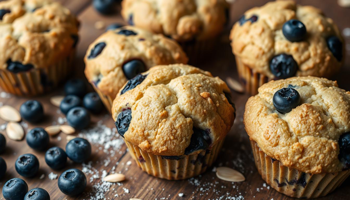 almond flour blueberry muffins