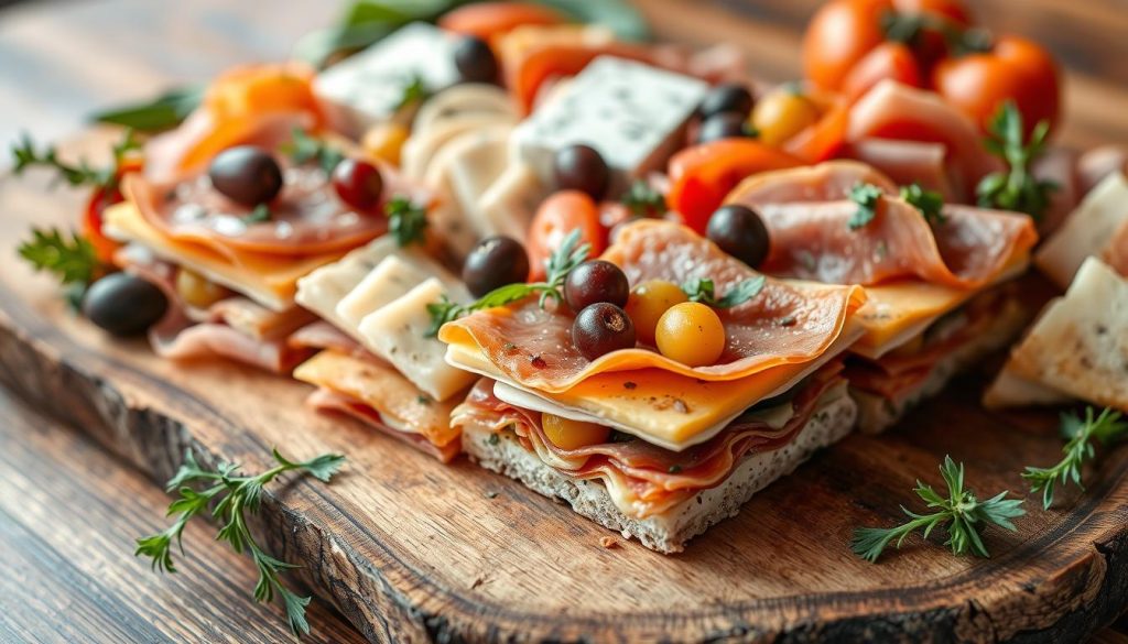 antipasto appetizer squares