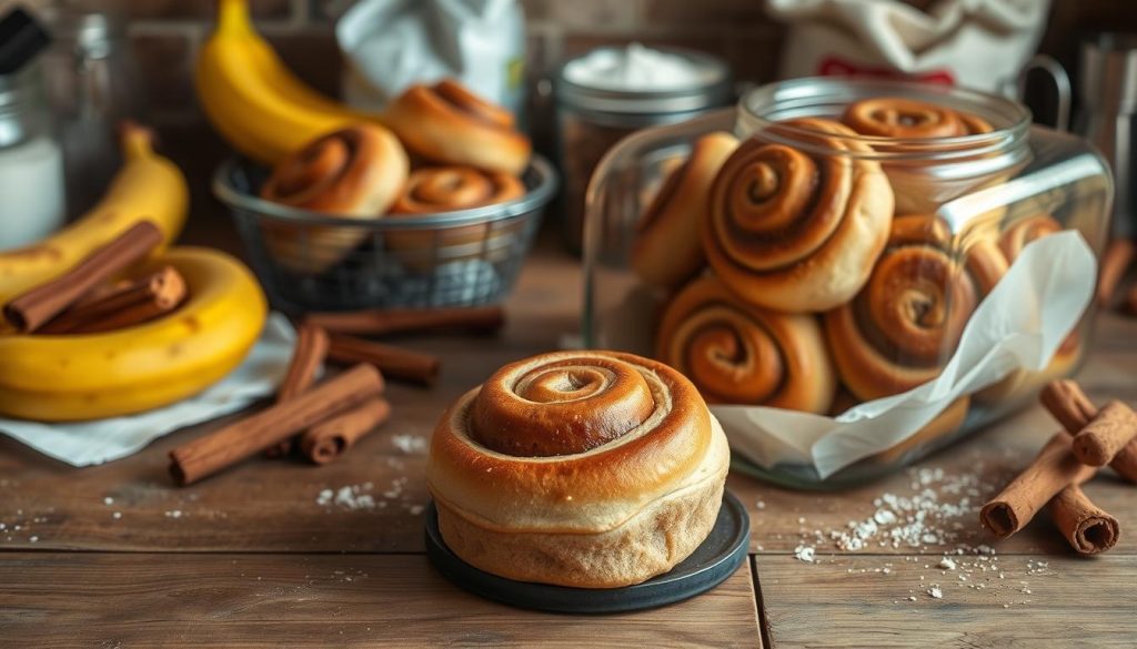 banana bread cinnamon rolls storage