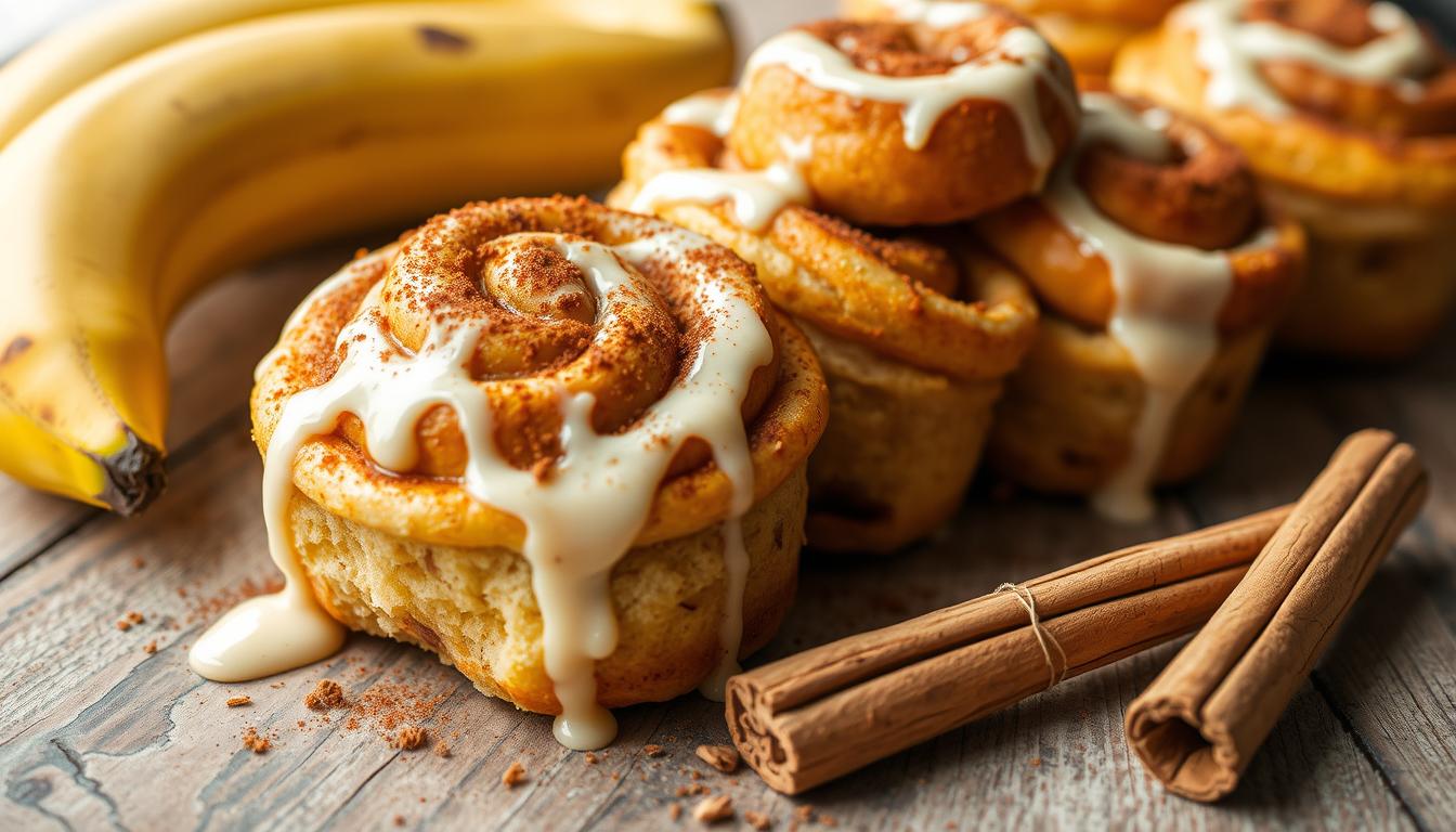 banana bread cinnamon rolls