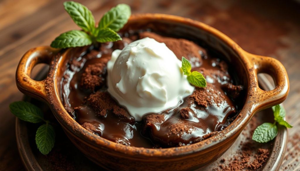 chocolate cobbler dessert