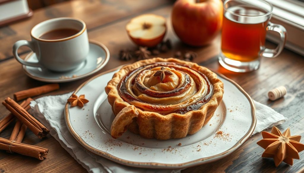 cinnamon roll apple pie pairing