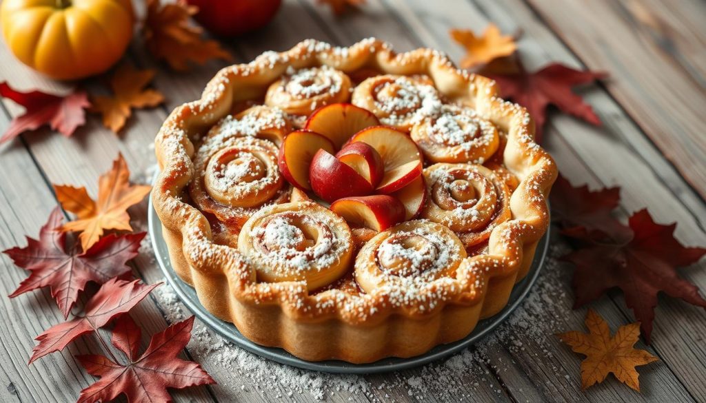 cinnamon roll apple pie recipe