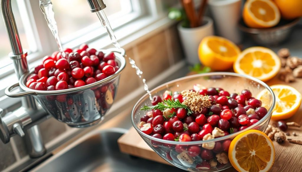 cranberry salad preparation