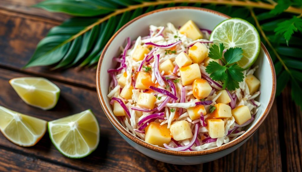 creamy pineapple coleslaw