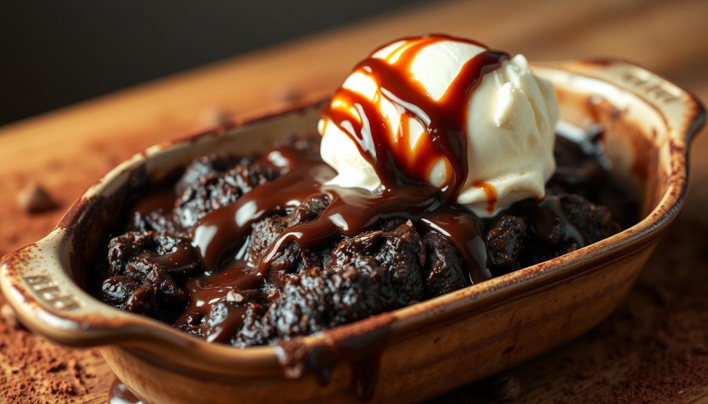 delicious chocolate cobbler