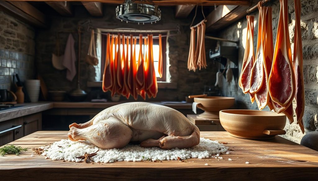 duck prosciutto curing process