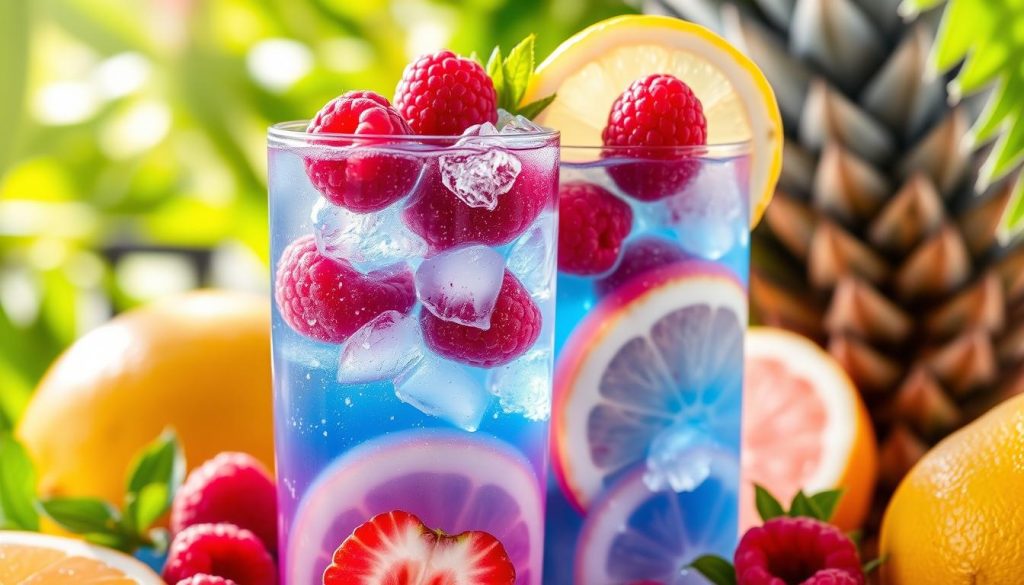 fruity lemonade glass