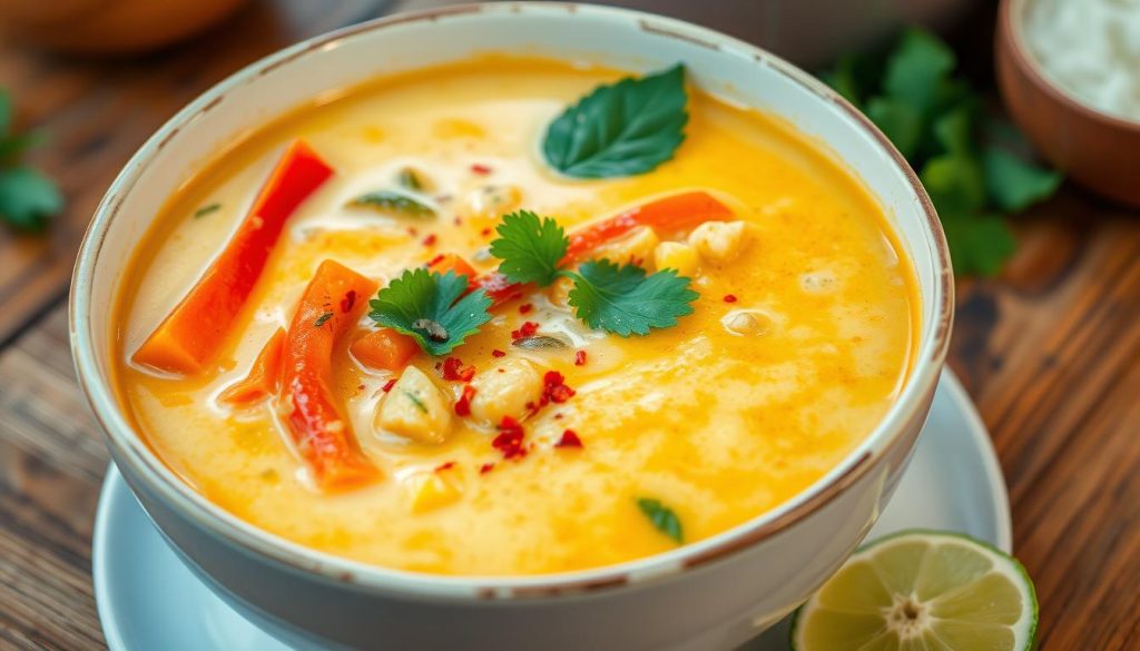 homemade coconut curry soup